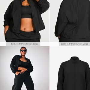 Victoria's Secret Black Athletic Jacket With Pockets
